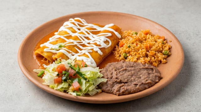 Enchilada Plate.