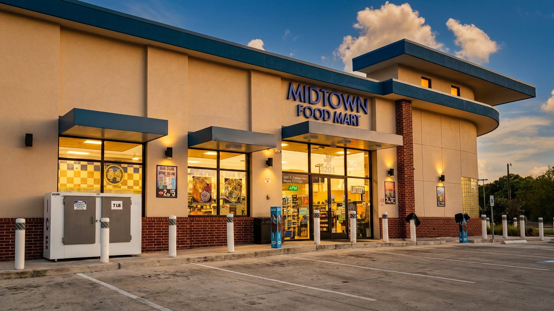 Two spots in Bryan, Texas