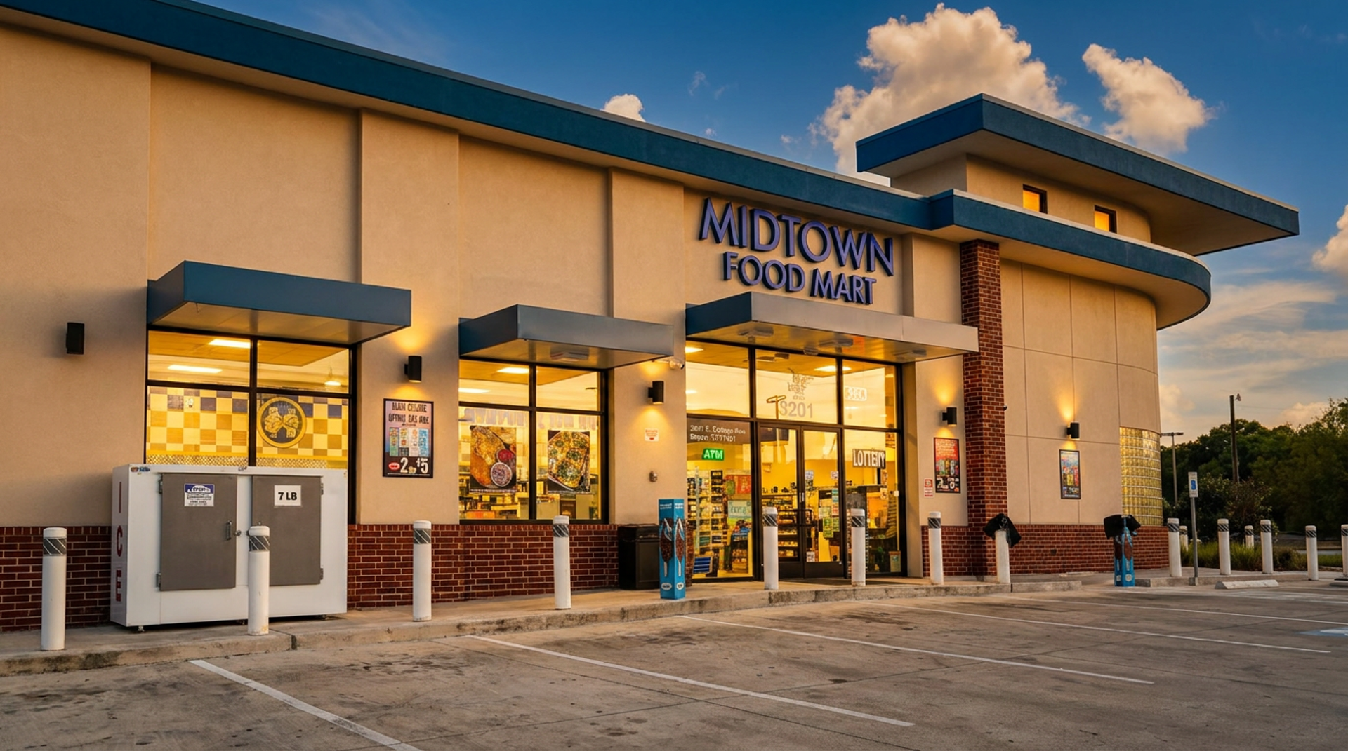 Two spots in Bryan, Texas